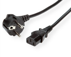 Roline VALUE naponski kabel, ravni IEC320 C13, 0.6m, crni