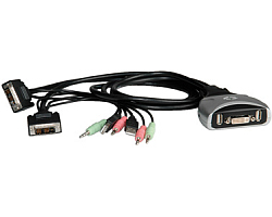 Roline VALUE KVM &quot;Star&quot; preklopnik (1 korisnik/2 PC), USB/DVI/Audio