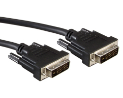 Roline DVI kabel, DVI-D (24+1) Dual Link, M/M, 20m, crni