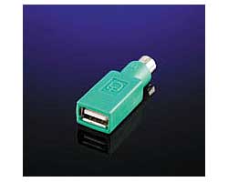 Roline VALUE adapter PS/2 - USB2.0, M/F, zeleni