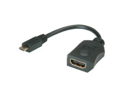 Roline VALUE adapter micro USB (MHL) na HDMI, 0.1m (pasivan)