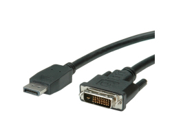 Roline VALUE DisplayPort kabel, DP - DVI-D (24+1), M/M, 3.0m, crni