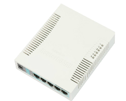 Mikrotik Cloud Smart Switch CSS106-5G-1S (RB260GS) 5-port Gigabit smart preklopnik sa SFP cage, SwOS, plastično kući&scaron;te, PSU 