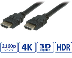STANDARD HDMI Ultra HD kabel sa mrežom, M/M, v2.0, crni, 5.0m
