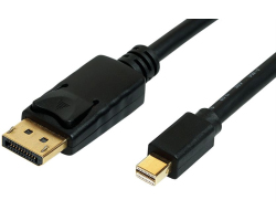 Roline Mini DisplayPort kabel v1.4, mDP-DP M/M, 8K, 1.0m, crni