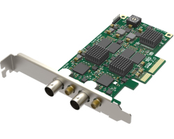 Magewell Pro capture dual SDI, LP PCIe x4, 2-channel SD/HD/3G/2K SDI, two channels bypass loop, Windows/Linux/Mac (11060)