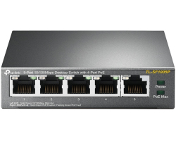 TP-Link 5-port Desktop preklopnik (Switch), 5&times;10/100M RJ45 ports + 4 PoE ports, metalno kući&scaron;te (58W)