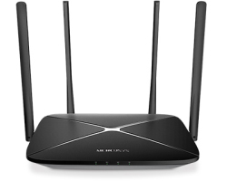 Mercusys AC1200 bežični usmjerivač (Dual-Band Gigabit Router) 300Mbps/867Mbps (2.4GHz/5GHz), 802.11ac/b/g/n, 1&times;G-WAN, 4&times;G-LAN, 4 x fiksne antene