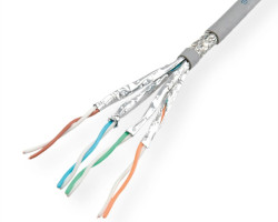 Roline S/FTP mrežni kabel Cat.7 (Class 7), PiMF, solid, sivi, 300m