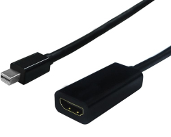 STANDARD adapter/kabel Mini DisplayPort - HDMI, M/F, v1.2, 0.1m