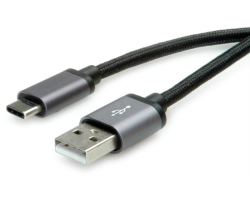 Roline USB2.0 kabel TIP C(M) na TIP A(M), 1.8m, crni