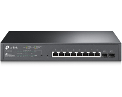 TP-Link Omada JetStream 10-port Gigabit PoE+ Smart preklopnik (Switch), 8&times;10/100/1000M RJ45 ports + 2&times;SFP ports (150W)