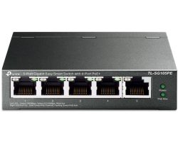 TP-Link 5-port Gigabit PoE Easy Smart preklopnik (Switch), 5&times;10/100/1000M RJ45, 4&times;PoE+, metalno kući&scaron;te, 13" (65W)