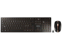 Cherry DW 9100 Slim bežična/BT tipkovnica + mi&scaron;, AES-128 enkripcija, crna