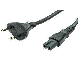 Roline VALUE naponski kabel 2-polni, IEC320 C7, 1.8m, crni