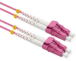 Roline VALUE optički kabel 50/125µm LC/LC Duplex, OM4, Low-Loss-Connector, 0.5m, ljubičasti