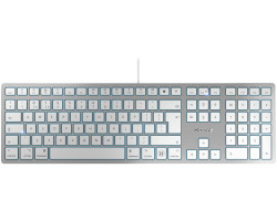 Cherry KC 6000C tipkovnica za MAC, USB-C, Srebrno/ Bijela