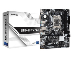 ASRock MB B760M-HDV/M.2, S.1700, DDR4/5333MHz(OC), PCIe 4.0, G-LAN, VGA/DP/HDMI, mATX
