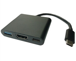 Roline VALUE USB-C - HDMI adapter, M/F, 1× USB 3.2 Gen1, 1× USB-C (Power Delivery)