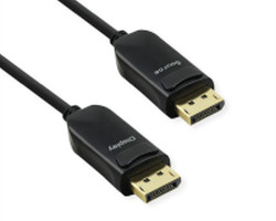 Roline VALUE DisplayPort kabel v1.4 (AOC), M/M,15m, crni
