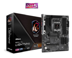 Asrock B650 PG Lightning, AM5, 4x DDR5/7200MHz(OC), PCIe 4.0, 7.1ch, G-LAN, HDMI, ATX