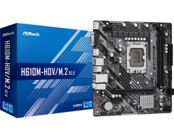 ASRock MB H610M-HDV/M.2 R2.0, S.1700, DDR4/3200MHz, PCIe 4.0, G-LAN, VGA/DP/HDMI, mATX