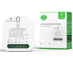 WOOX WiFi Smart prekidač 100-240VAC 10A 2300W, WooxHome app, glasovna kontrola - Alexa &amp; Google Assistant (R7279)
