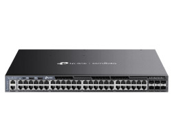 TP-Link Omada 48-Port Gigabit Stackable L3 Managed PoE+ Switch with 6 10G Slots
