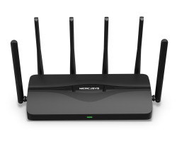 Mercusys BE9300 bežični usmjerivač (Tri-Band Wi-Fi 7 Router) 574Mbps/2880Mbps/5760Mbps (2.4GHz/5GHz/6GHz), 802.11be/ax/ac/a/b/g/n, 3&times;G-LAN, 1&times;G-WAN, 6x fiksne omni-direkcione antene