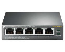 TP-Link 5-port Gigabit PoE+ preklopnik (Switch) 5&times;10/100/1000M RJ45 ports, 1&times;PoE++ In, 4xPoE+ Out ports, metalno kući&scaron;te
