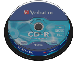 CD-R Verbatim 700MB 52&times; DataLife/Extra Protection 10 pack spindle